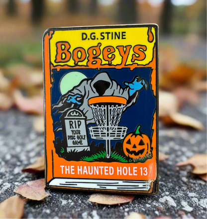 Halloween 2025 Bogey Bumps Book Disc Golf Pin®