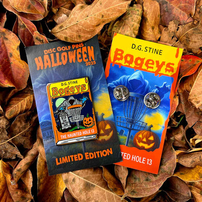 Halloween 2025 Bogey Bumps Book Disc Golf Pin®