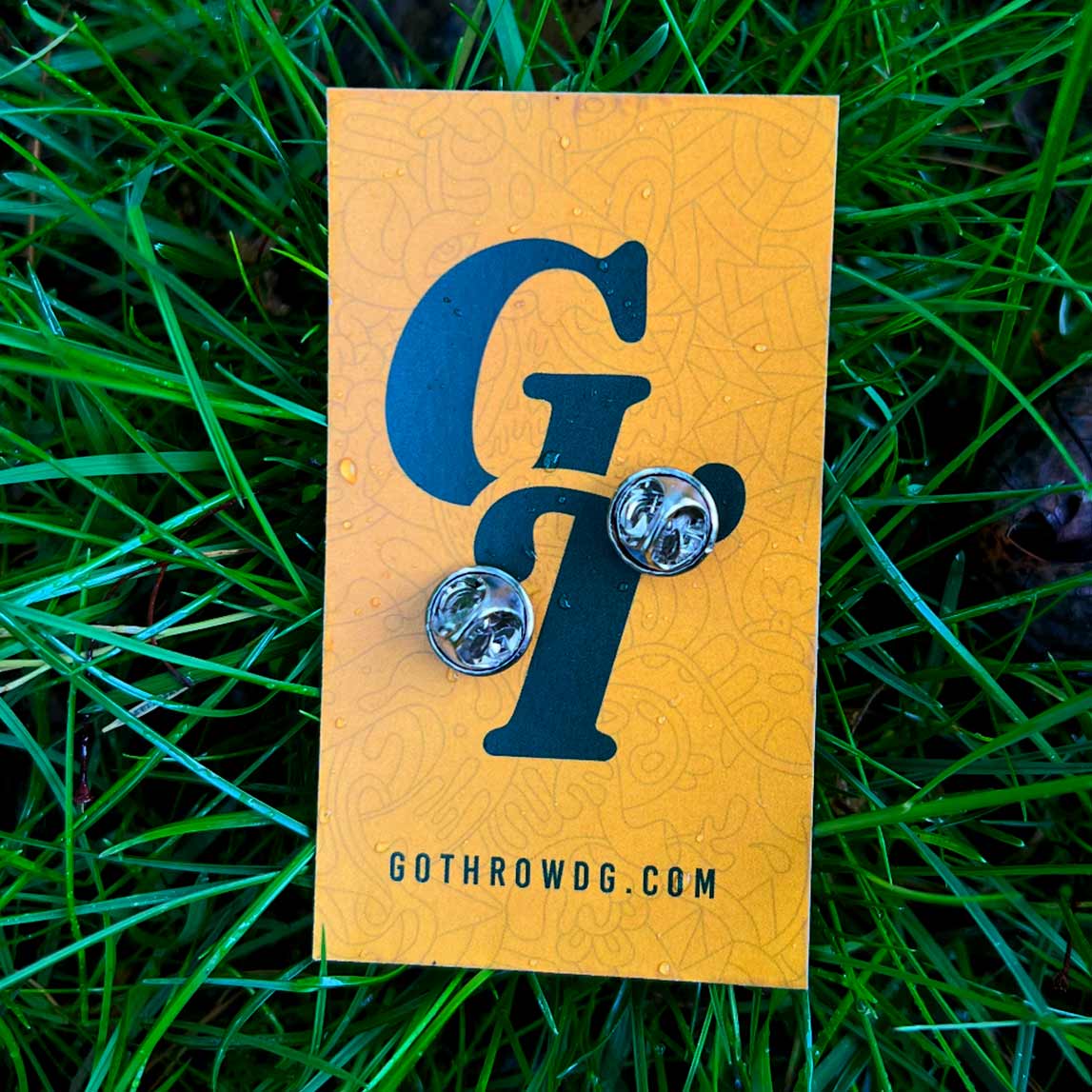Go Throw Stacked Logo Disc Golf Pin - Thumbnail 5