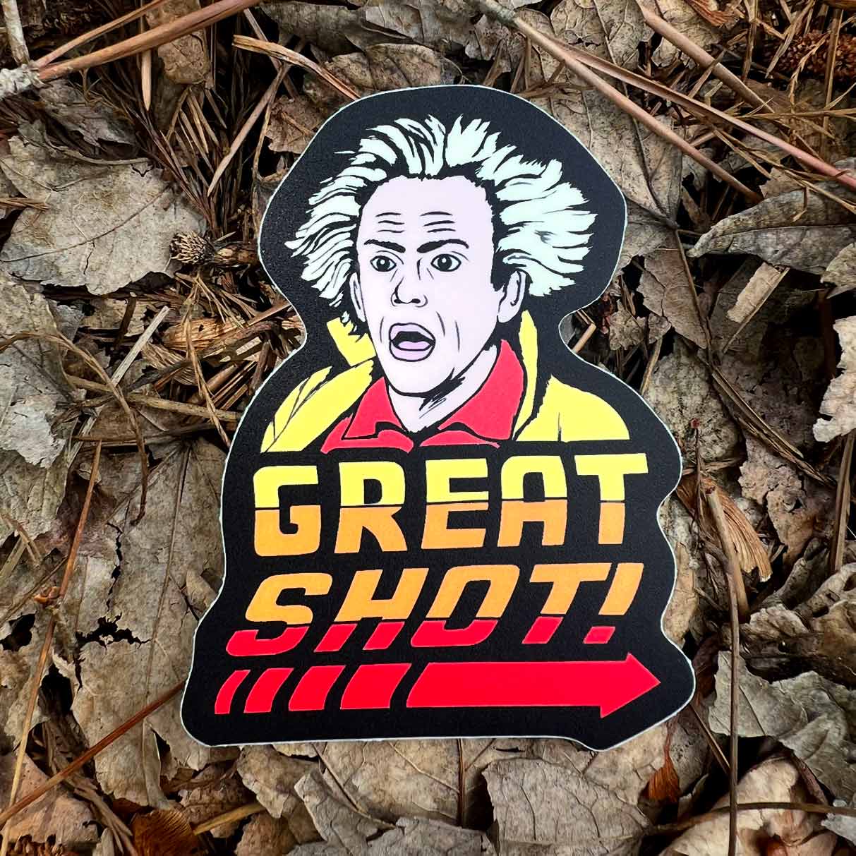 Great Shot! Disc Golf Sticker