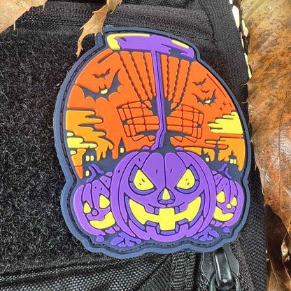 Halloween 2025 Pumpkin Basket Disc Golf PVC Patch