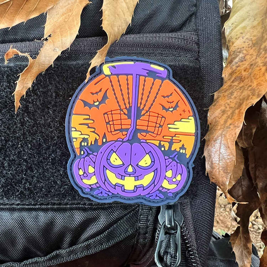 Halloween 2025 Pumpkin Basket Disc Golf PVC Patch