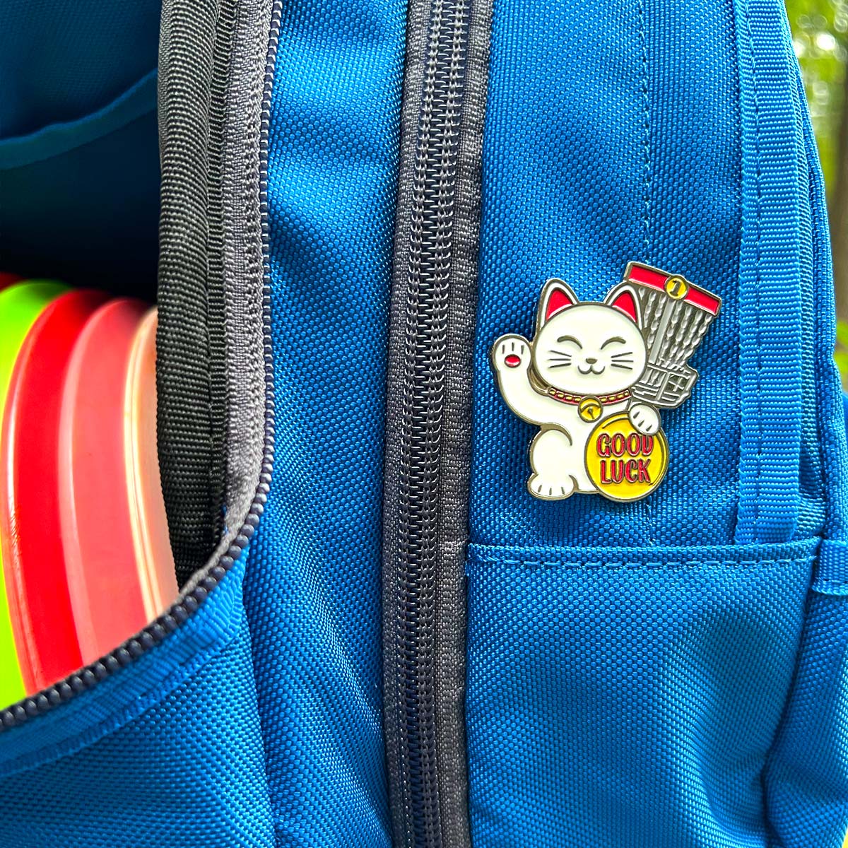 Lucky Cat Disc Golf Pin