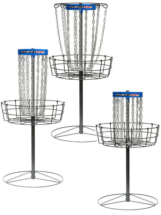 Mach Shift 3-in-1 Portable Adjustable Disc Golf Basket