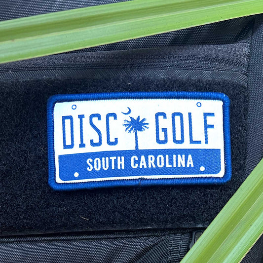 South Carolina License Plate Disc Golf Patch